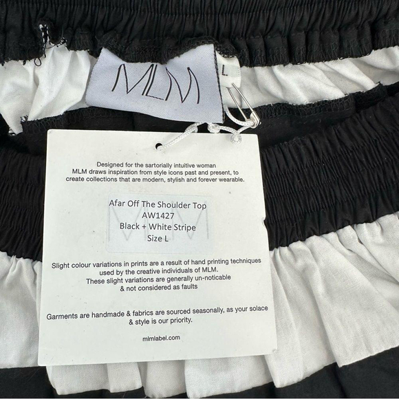 MLM LABEL Afar Off-the-Shoulder Top Large NWT - Picture 3 of 7